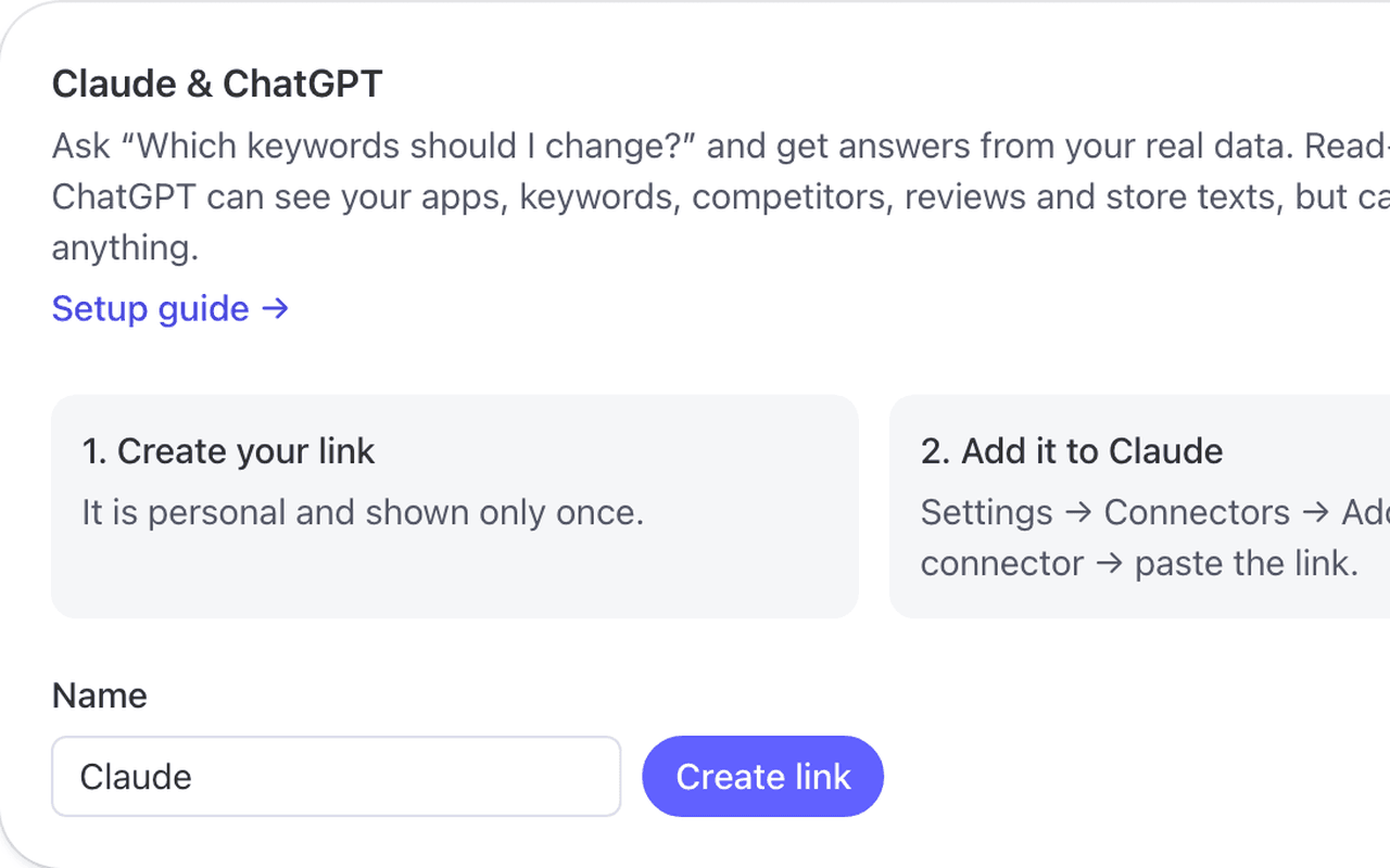 Connecting Claude or ChatGPT